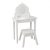 KidKraft® Kampauspöytä ja tuoli, valkoinen