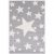 LIVONE leikki ja lasten matto Happy Rugs Estrella hopeanharmaa / valkoinen 100 x 160 cm