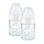 NUK Lasipullo First Choice ⁺ syntymästä lähtien 120 ml, lämpötila control tuplapakkauksessa valkoinen.