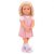 OG-nukke Naty vaaleanpunaisella haalarilla 46 cm
